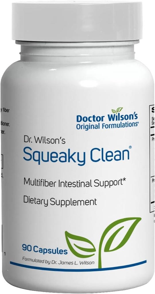 Dr. Wilson's Squeaky Clean Gut and Digestive Health with Fiber, probiotics, enzymes and More 90 Capsules