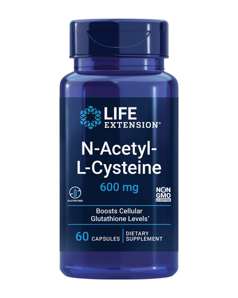Estensione della vita ottimizzazione dell'energia mitocondriale e N-Acetyl-L-Cysteine Immune & Respiratory Support - 120 capsule & 60 capsule