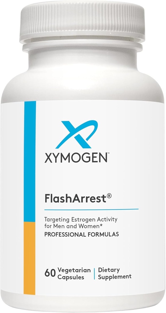 XYMOGEN FlashArrest - Ziele Estrogen Aktivität für beide Männer + Frauen - Hopfen Extrakt + Norwegen Spruce Extrakt - Hilft, normale Menopausal Symptome wie Hot Flashes (60 Kapseln)