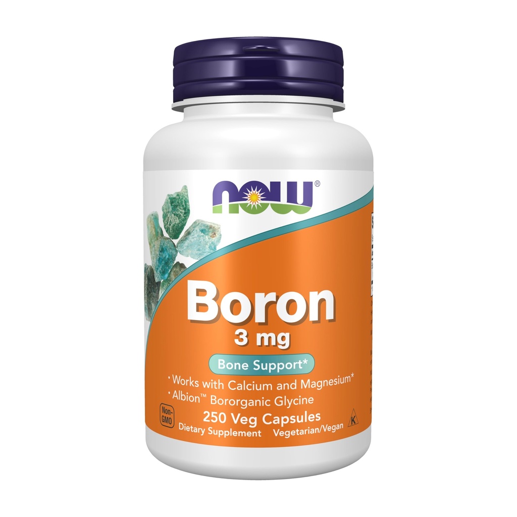 Suppléments, Boron 3 mg (Glycine inorganique), Soutien structurel*, 250 gélules