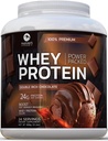 Premium 100% Whey Protein Powder 24g, Double Rich Chocolate, Advanced Isolate Protein for Muscle Gain, Recovery & Immune System Support, No Aggiunto Sugar, For Shakes & Chocolate Smoothies - 24 Servings