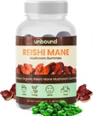 Ungebundene Reishi Pilzgummis. Ergänzung für Immununterstützung - 60 Gummie