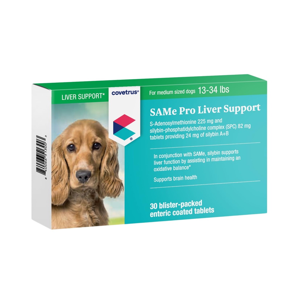 Gleiche Pro Liver Unterstützung für mittlere Hunde, 225mg, Grün, 13-34 lb