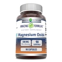 Erstaunliche Formeln Magnesiumoxid Ergänzung | 500 Mg pro Servieren | 90 Kapseln | Non-GMO | Gluten-Free | Made in USA