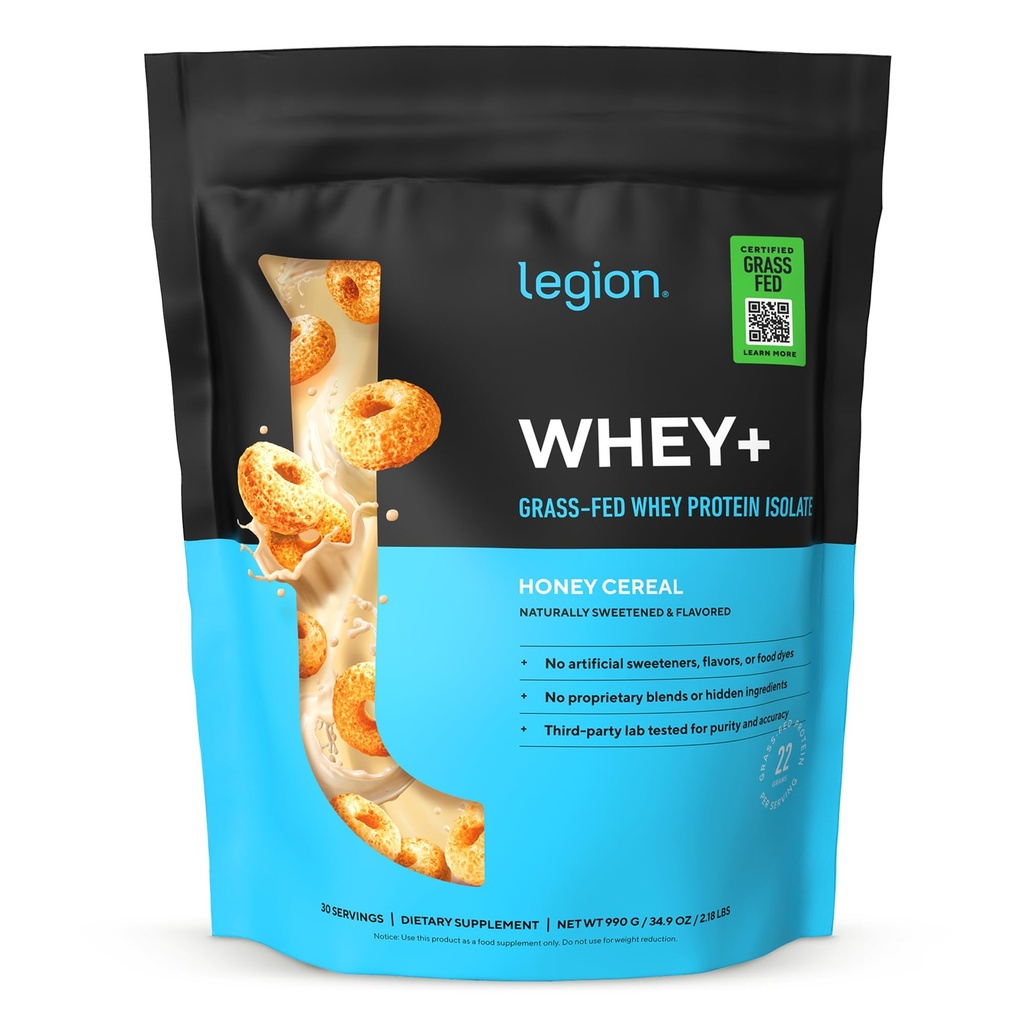 LEGISLAZIONE Whey+ Protein Whey Isolate dalle mucche a base di erbe - Polvere isolata di proteine del siero basso Calorie, non OGM, senza zucchero, senza lattosio e senza glutine, polvere proteica naturale per uomini e donne, 30 Servings