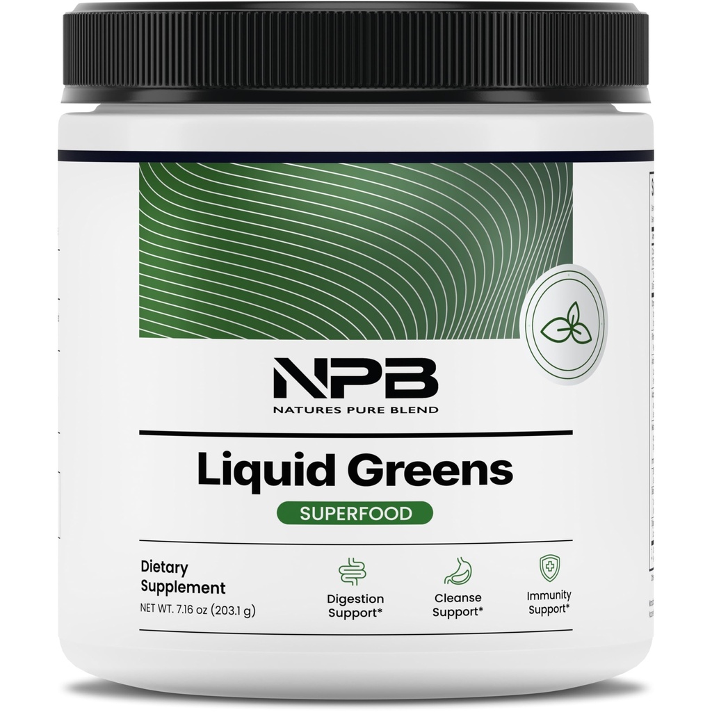 Nature's Pure Blend Super Greens Powder – Bio Greens Superfood-Pulver-Ergänzungen für Grüne Saft & Smoothie – Probiotic - Getränkemischung für Energie Wellness und Verdauung (Matcha Flavor, 30 Portionen)