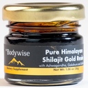 Be Bodywise Pure Himalayan Shilajit Resin Gold I Lab Tested I Ashwagandha, Gokshura & Saffron I Fulvic Acid & Trace Minerals I Shilajit für Männer & Frauen | Zero Sugar I 100% Organic & Natural I 30 gm.