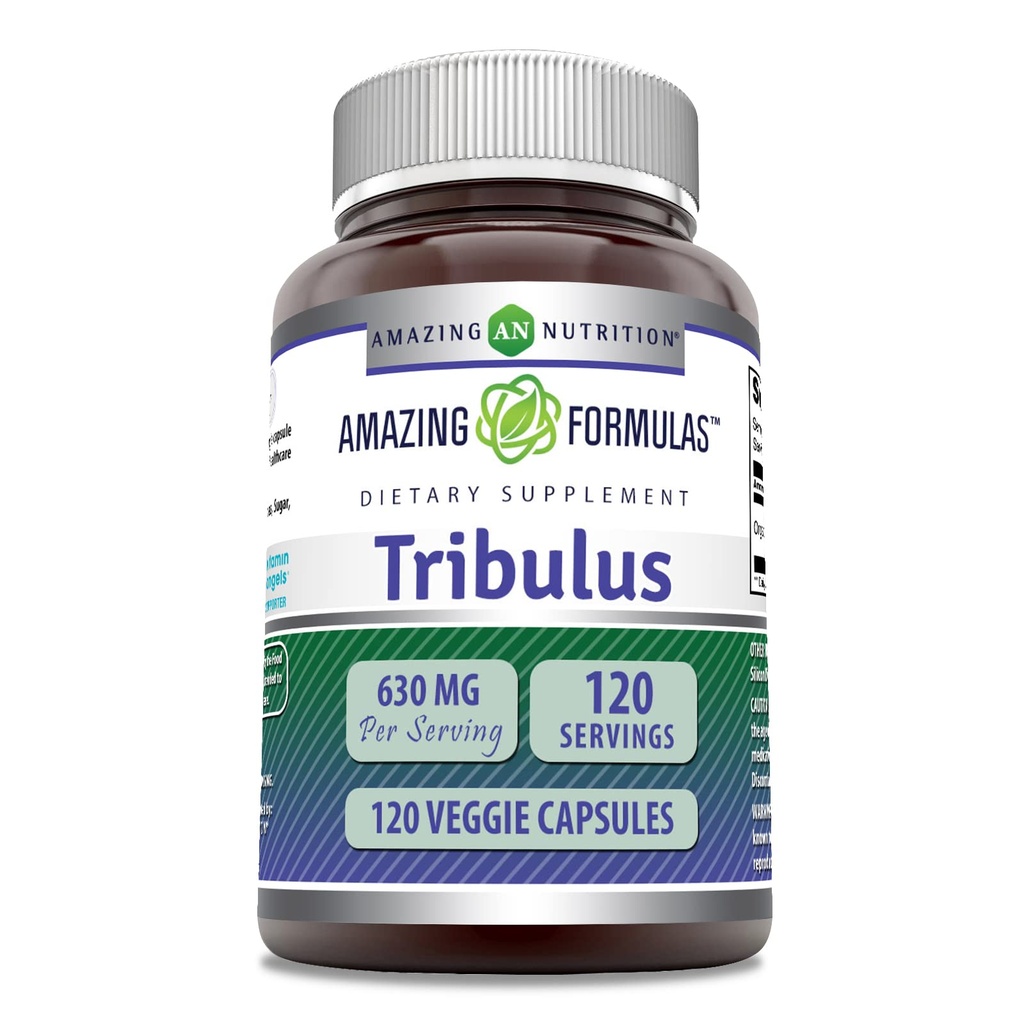 Incredibile formula Organic Tribulus Terrestris Supplemento | 630 Mg Per Serving | 120 capsule vegetali | Non-GMO | Gluten-Free | Made in USA