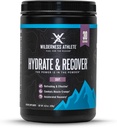 Wilderness Athlete - Hydrate & Recover | Liquid Hydration Powder Electrolyte Drink Mix - Recuperare Più velocemente con Bcaas - Polvere di Hydrate con 1000mg di vitamina C - 30 Serving Tub (Grape)