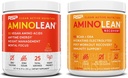 RSP NUTRITION Vegan AminoLean Pre Workout Energy (Mango 25 Servings) with AminoLean Recovery Post Workout Boost (Blood Orange 30 Servings)