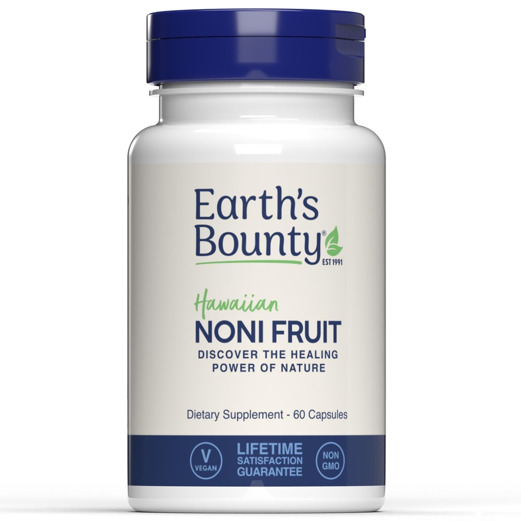 Bounty Hawaiian Noni Fruit Capsule - 60 Caps Veggie - Sistema Immune sano & Supporto Comunitario - 100% Naturale & Pure Noni - Vegetariano