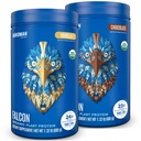 BIRDMAN Falcon Vegan Protein Powder Organic, Stevia & Sugar Free, Plant Based, Low Carb, Dairy Free, Keto, Non Whey, Probiotico, Pea Protein | Combo Pack: Vanilla & Chocolate Flavors - 20 Servings Ciascun