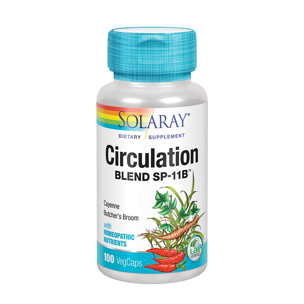 SOLARAY Miscela di Circolazione SP-11B | Erbe e sale cellulare per il supporto del sistema circolatorio sano | 50 Serve | 100 VegCaps