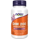 NOW Integratori alimentari, DIM 200 (Diindolylmethane) con Calcium D-Glucarate, 90 capsule di Veg