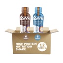 OWYN Solo che cosa avete bisogno di alta proteina a base di Nutrition Shake, Chocolate & Vanilla Variety Pack, 12 Fl Oz (12 pacchetto)