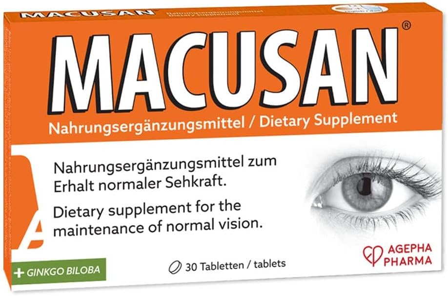 Compresse per gli occhi secchi per i problemi di salute degli occhi correlati | Vitamina degli occhi e supplemento minerale con Lutein, Zeaxanthin, Ginkgo Biloba & Omega-3 per migliorare la vista | Integratori per gli occhi secchi