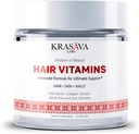 Vitamines de croissance des cheveux avec biotine, collagène, kératine, racine de lait et sciure Palmetto soutient cheveux sains, stimule les follicules des cheveux, et prévient la perte de cheveux et la minceur. Fabriqué aux États-Unis - 90 comtes