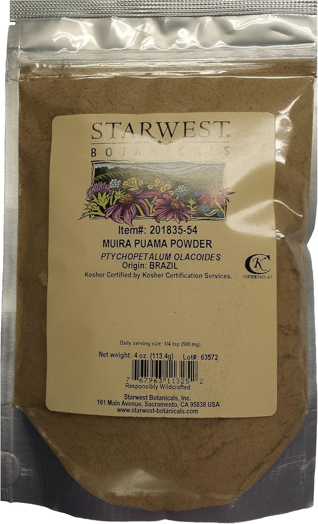 Muira Puama Wurzelpulver - 4 Oz