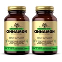 Solgar Cinnamon - 100 Gemüsekapseln, Packung mit 2 - Vollpotenz (FP) - Non-GMO, Vegan, Glutenfrei, Dairy Free, Kosher - 200 Gesamt Servierungen
