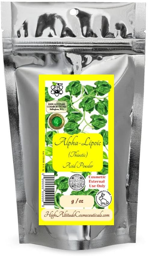 5g (0.18oz) Acido alfa-lipoico (ALA) Polvere per la pelle