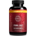 Primal Harvest Primal Liver Nahrungsergänzung mit Alpha-Liposäure, L-Cystein HCL, L-Glutathione, Milchdistel und Spirulina, für Männer und Frauen, 120 Kapseln