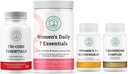 Tri-Core Essentials + Women's Daily 7 Essentials + 7 Organic Mushroom Complex + Vitamina D3+K2 Bundle