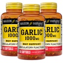 MASON Olio Aglio NATURALE 1000 mg, 300, Softgels di alimentazione quotidiana, Supporta la funzione circolatoria normale, 3 Pack