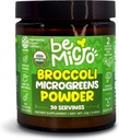 Broccoli Broccoli Broccoli Polvere Microverde - Stati Uniti Cresciuto, Piccolo Batch, Booster nutrizionale - Attivazione Nrf - 30 Serve / 12g