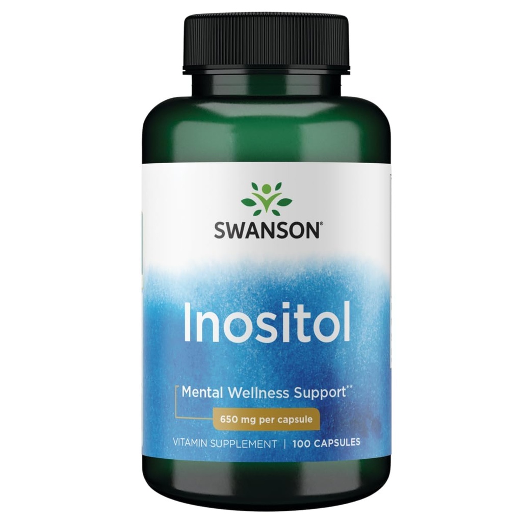 Swanson Inositol 650 Milligramme 100 Kapseln