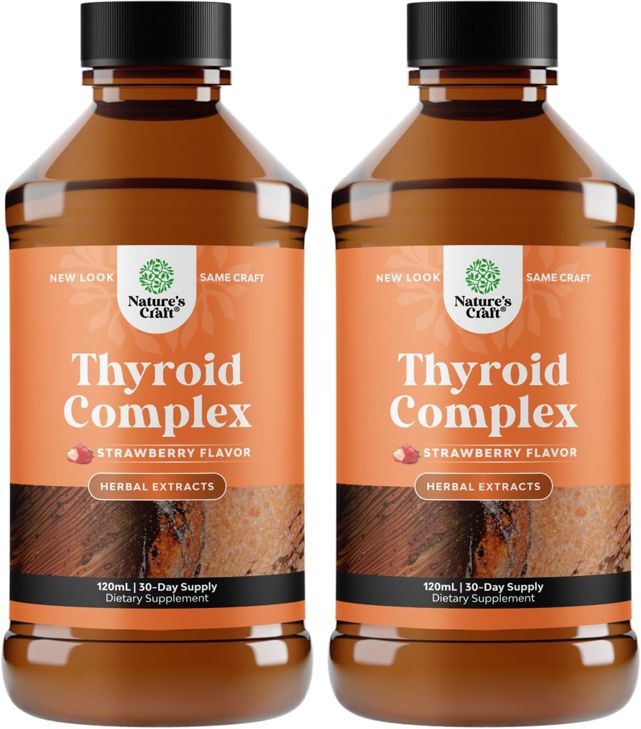 Hohe Absorptions-Thyroid-Unterstützung - Vegan Flüssige Jodine Ergänzungen für Schilddrüse Unterstützung für Frauen und Männer mit Myo-Inositol Selenium und Stinging Nettle für verbesserte Energie und Fokus 2 Pack
