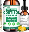 Suppléments de cortisol pour les femmes et les hommes, 16-en-1 Cortisol Reducer Detox Manager w. Magnésium, Ksm-66 Ashwagandha, L-Theanine, Rhodiola, Phosphatidylsérine pour le Cortisol inférieur, Mood Recess, Focus Support