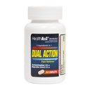 HealthA2Z® Dual Action Pain Relief | Acetaminophen 250mg & Ibuprofen (NSAID) 125mg | Enthält zwei Arzneimittel | Relief von Kopfschmerzen, Fever & Backache (150 Caplets)