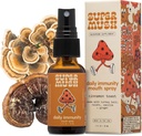 SuperMush Daily Immunity Mouth Spray Organic - Mushroom Immunity Spray Supplements - Turchia Tail & Reishi Mixed Mushrooms Extract - Immune & Digestive Health Support - 30ml Pure & Organic Turkey Tail