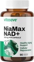 Vitasave NiaMax NAD+ Supplemento – 300 mg Riboside Niacinamide per capsula – Precursore ad alta potenza NAD+ per energia, Aging sano e funzione metabolica – Vegan, Non OGM, Gluten-Free (90 capsule)