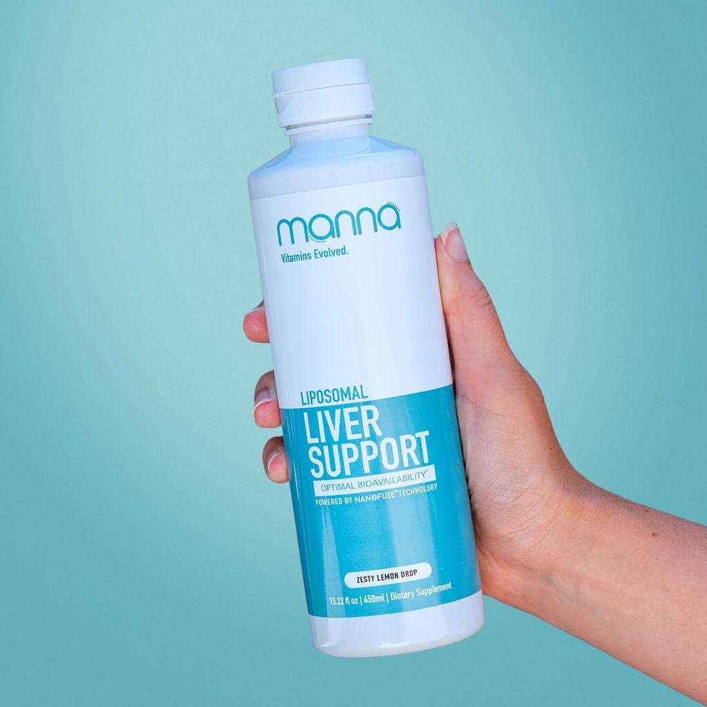 Manna Liposomal Liver Support - Liver Cleanse Detox & Repair - Liver Support Supplements für Damen und Herren