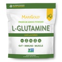 MariGold Pure Unflavored L-Glutamin Pulver - Gesundes Gut, Immun- und Muskelunterstützung, Non-GMO, Glutenfrei, Soy & Allergen Free (5g / 5000mg pro Servierung)
