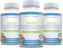 Daily Health 10 Mushroom Blend Complex Tutti gli estratti naturali Vegan Friendly 180 Veg capsule