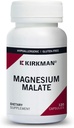Kirkman - Magnesium Malate 800 mg - 120 Kapseln - Unterstützt restful Sleep - Relaxes Nerves & Muskeln - Allergiker
