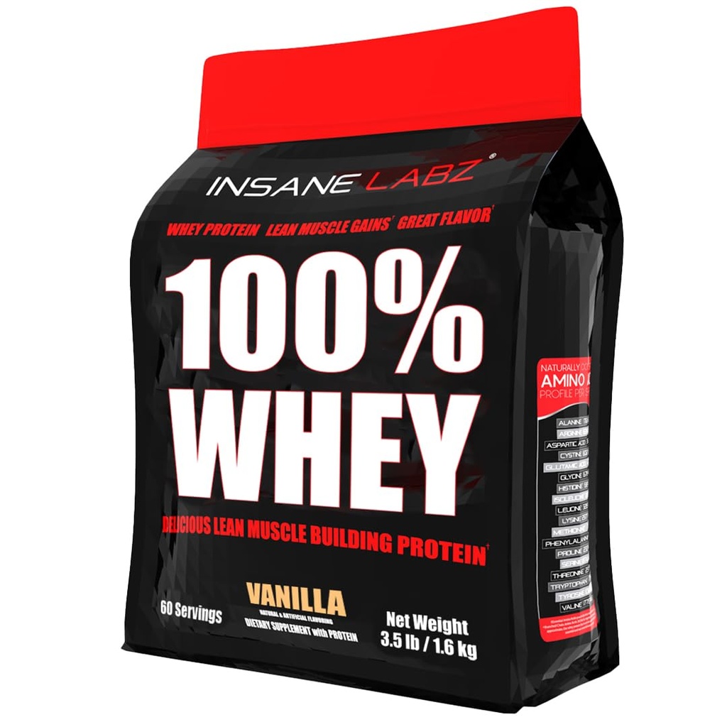 Insane Labz 100% Whey Protein (60 portions, Vanille)