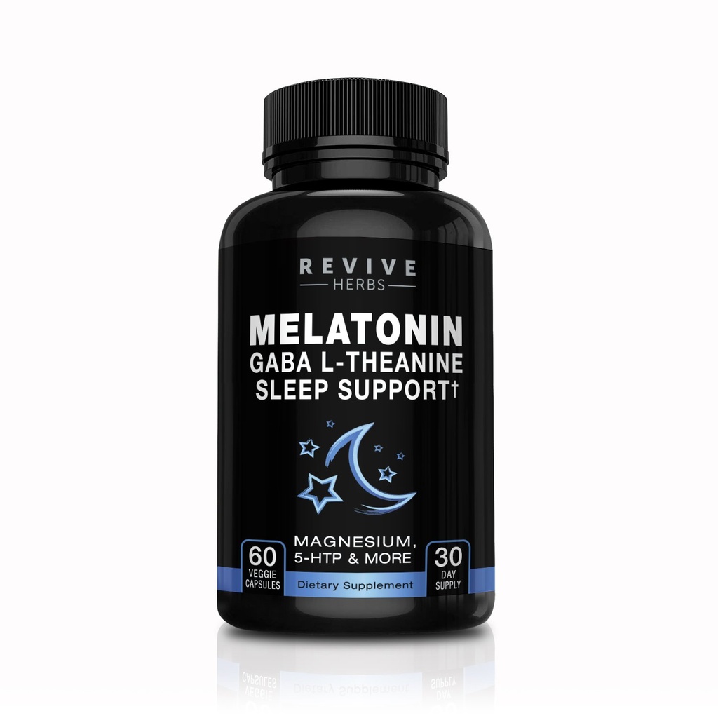 Melatonin, GABA, L-Theanine - 60 Veggies Capsules