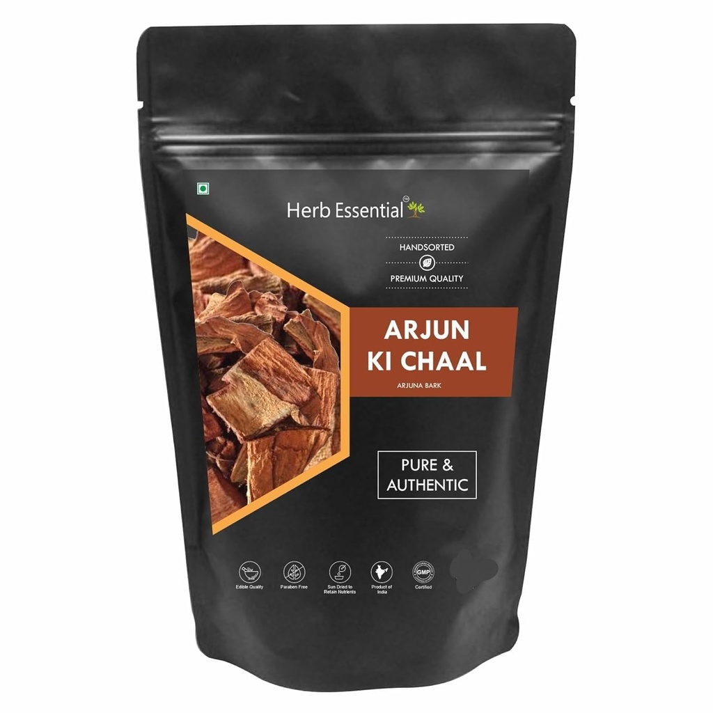 Arjun ki Chaal-Raw, Terminalia Arjuna Bark | Raw Dry Organic Arjun Tree Bark,Sun Dried 200 gm