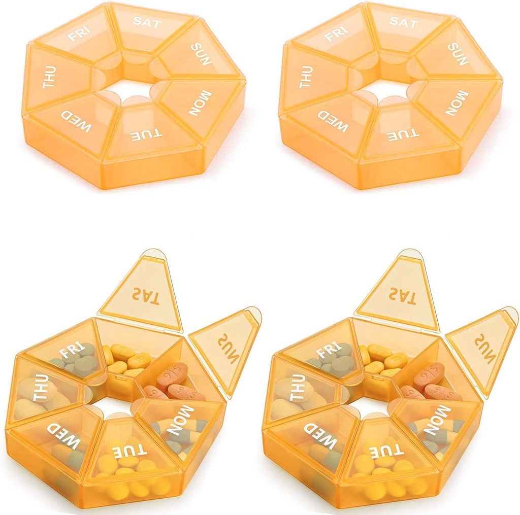 Wöchentliche Pille Organizer Große 7 Tage Pille Box Organizer Tägliche Medizin Fall für Vitamin Fisch Öl Pillen ergänzt Arthritis Freundlich