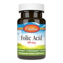 Carlson - Acido Folico, 400 mcg, Fornisce il supporto prenatale importante, lo sviluppo fetale, 300 compresse