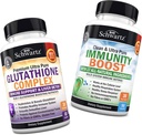 Glutathion-Komplex mit Milchdistel-Extrakt, Vitamin C & Quercetin + 17-in-1 Immunität Boost-Ergänzung mit Elderberry, Vitamin C, Echinacea & Zink - Fördert Leber & Immununterstützung