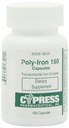 Dietary Supplement - Poly Iron Capsules 150 mg (100 caps per bottle) by Cypress Pharmaceutical #185-01 (2 Bottles of 100 Caps)