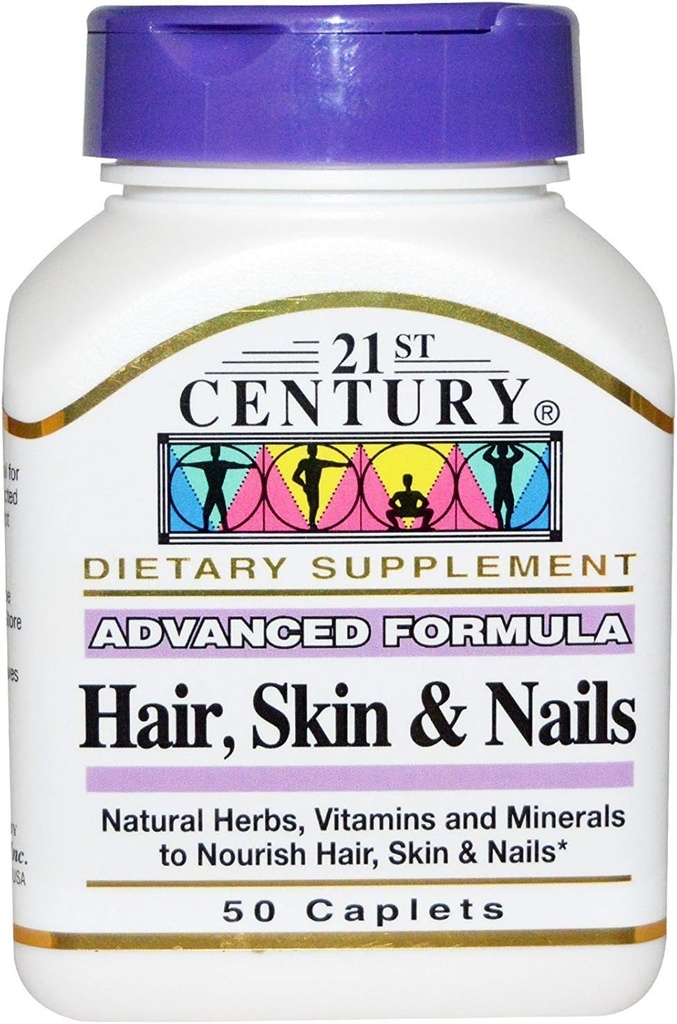 21St Century Vitamins Hair, Skin e Nails Formula Capsule - 50 Ea (Pack of 2)