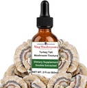 Türkei Tail Mushroom Liquid Extract Tincture, Tägliche Ergänzung, Doppel extrahiert für hohe Potenz, 2 Fl oz, 60 Dosen