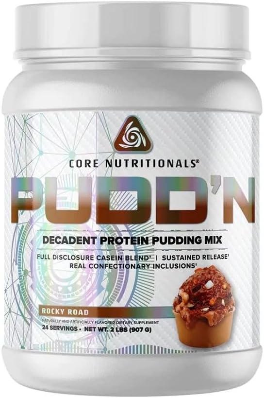 Nutrizioni Nutrizioni Nutrizioni Nutrizione Nutrizione Nutrizione, Miscela di Pudding Proteine Decadenti, Miscela di Caseina a Disclosure Piena, Rilascio Accolto, Proteina 20G, 27 Serve (Rocky Road, 2 lb)