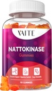 VAITE Nattokinase Supplement 2000 FU (Fibrinolytic Units) 100mg - Enzyme Supplement, Vegan Formula, Unterstützt Gesundheit, Doppelfestigkeit, Non-GMO, Soy Free, Glutenfrei, 60 Vegetarische Gummis